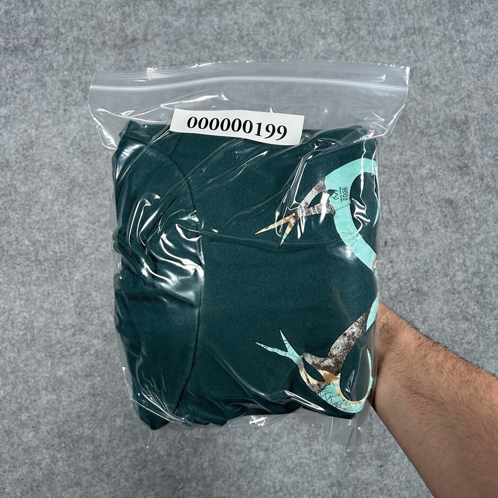 Realtree Hoodie Pullover Mens Size Small Teal Logo Camo Hunting Baggy‎ Fit - Picture 15 of 15